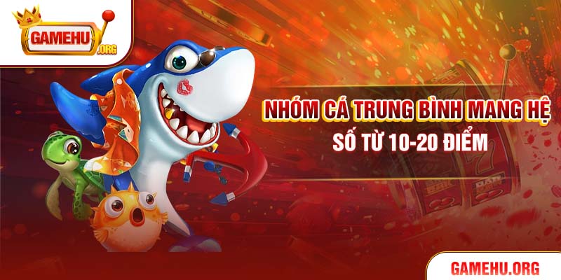 Nhóm cá trung bình mang hệ số từ 10-20 điểm